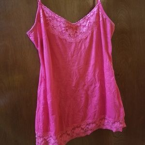 Maurices pink lace cami